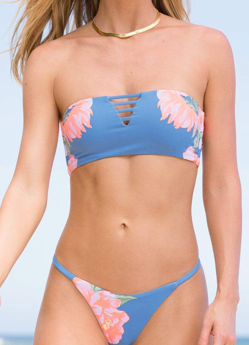 Maaji Maya Blue Lexi Lace Up Bandeau Bikini Top sold by Maaji product image thumbnail 7