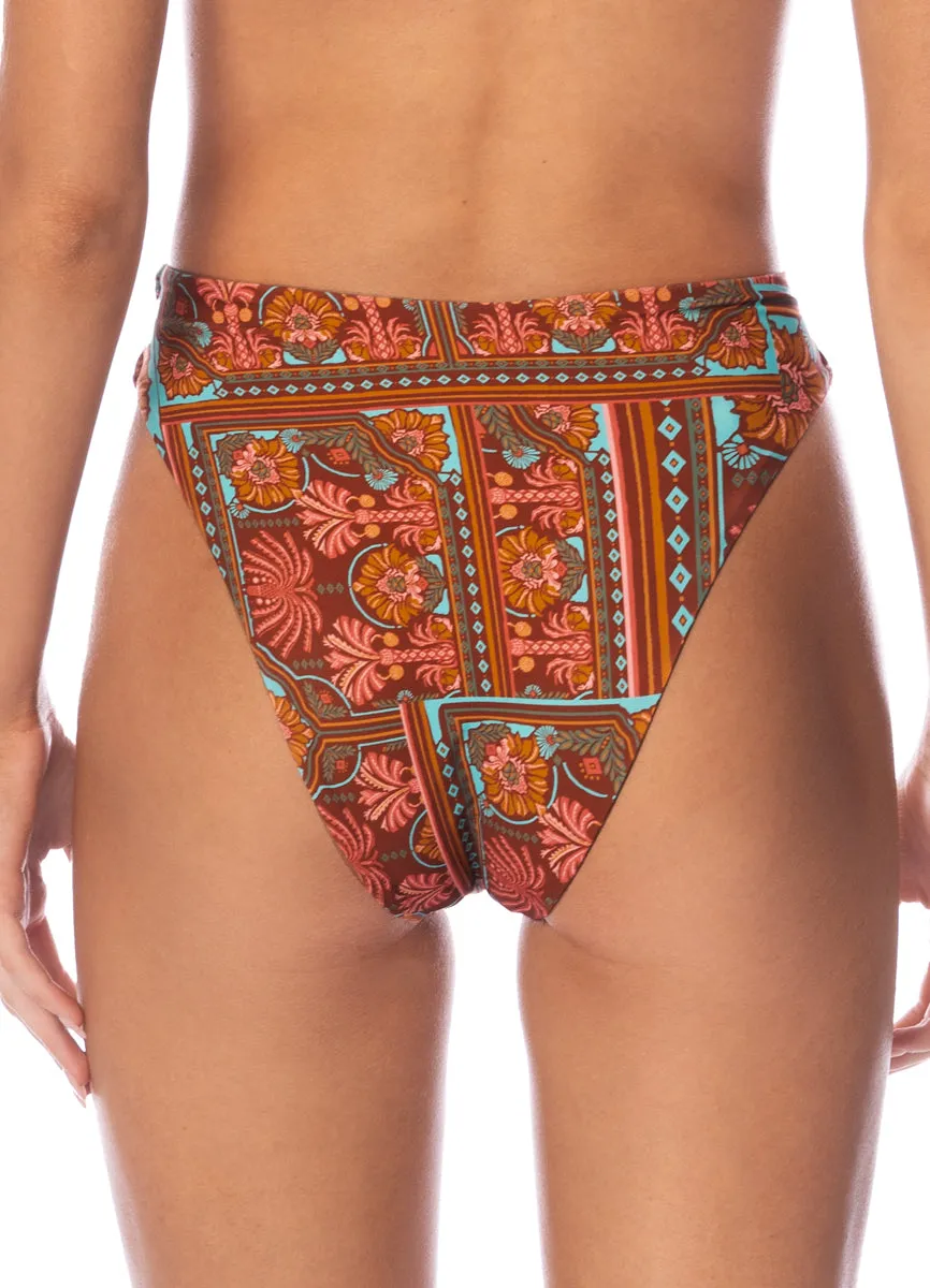 Maaji Garden Engraving Applauses High Rise Lace Up Bikini Bottom sold by Maaji product image thumbnail 4