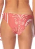 Maaji Botanic Engraving Flirt Low Rise Thin Side Bikini Bottom sold by Maaji