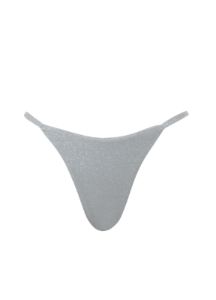 Maaji Silver Shine Micro Midi Single Strap Bikini Bottom sold by Maaji