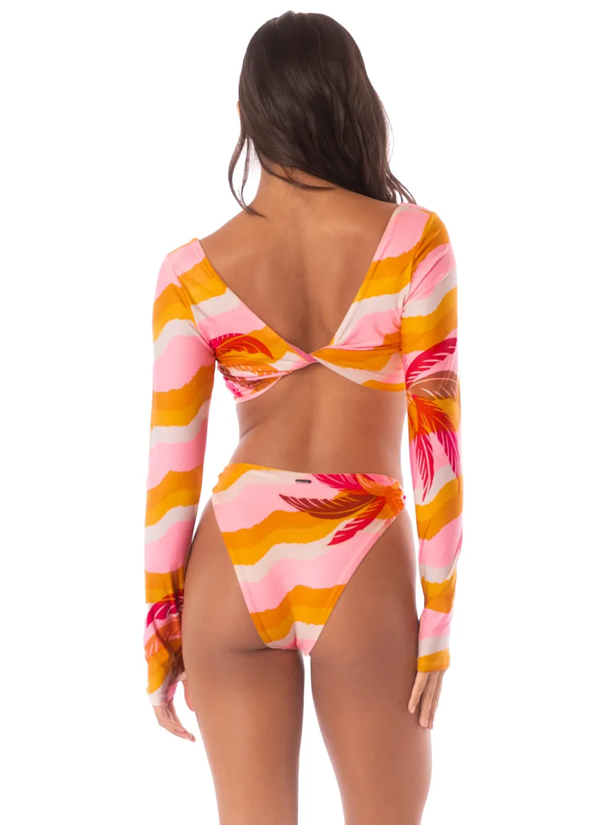 Maaji Paradiso Waves Bestie Long Sleeve Crop Top Bikini Top sold by Maaji product image thumbnail 2