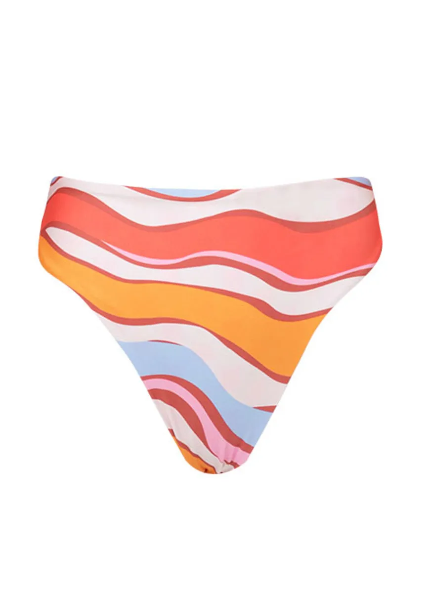 Maaji Swizzle Blossom Yuki High Rise Thin Side Bikini Bottom sold by Maaji product image thumbnail 5