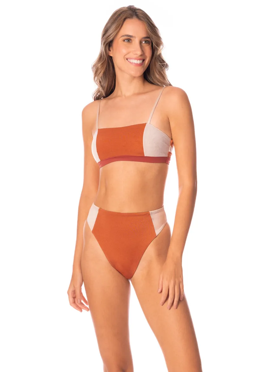 Maaji Chai Latte Chestnuts Suslik High Rise Classic Bikini Bottom sold by Maaji product image thumbnail 2