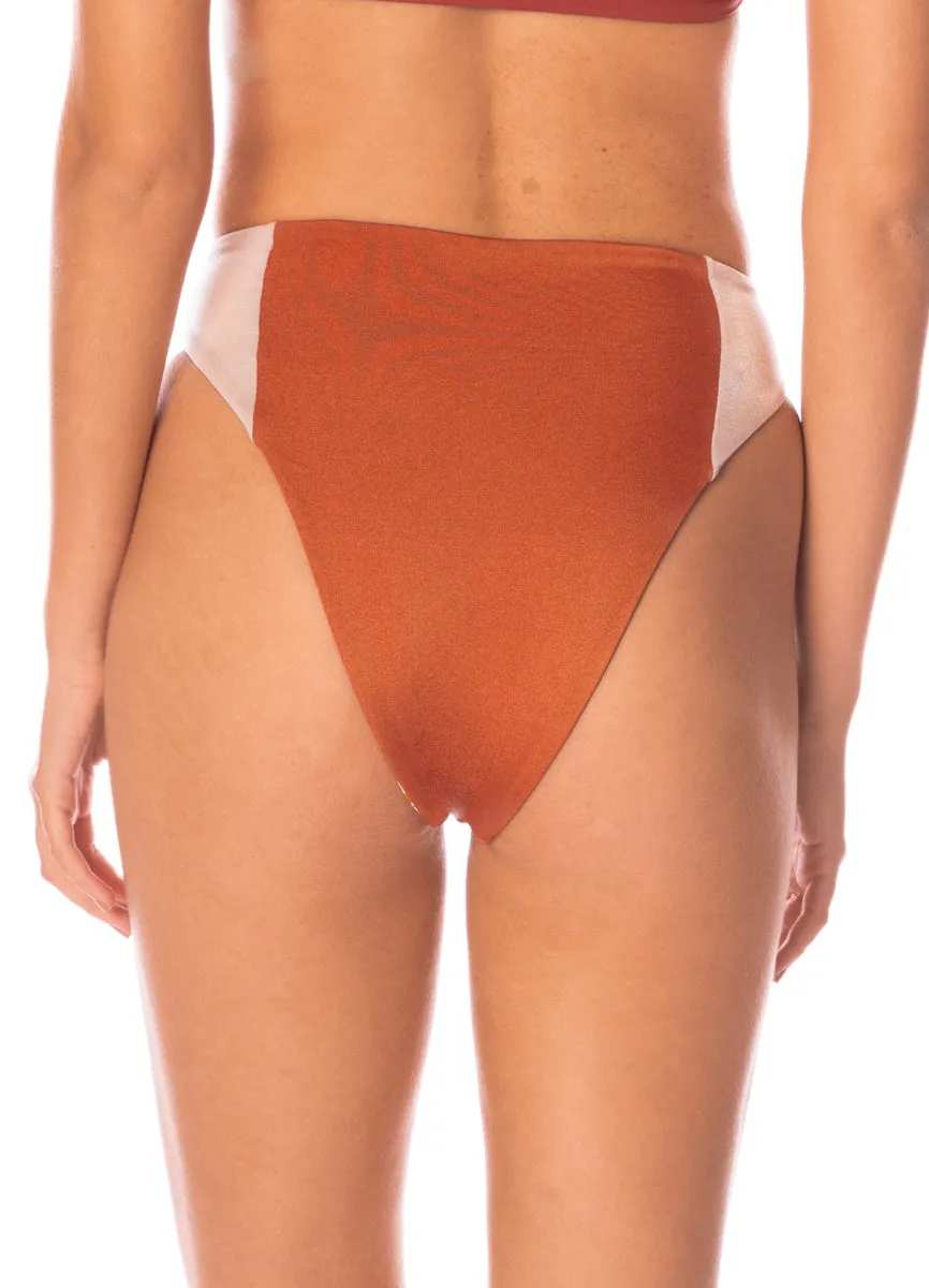 Maaji Chai Latte Chestnuts Suslik High Rise Classic Bikini Bottom sold by Maaji product image thumbnail 4
