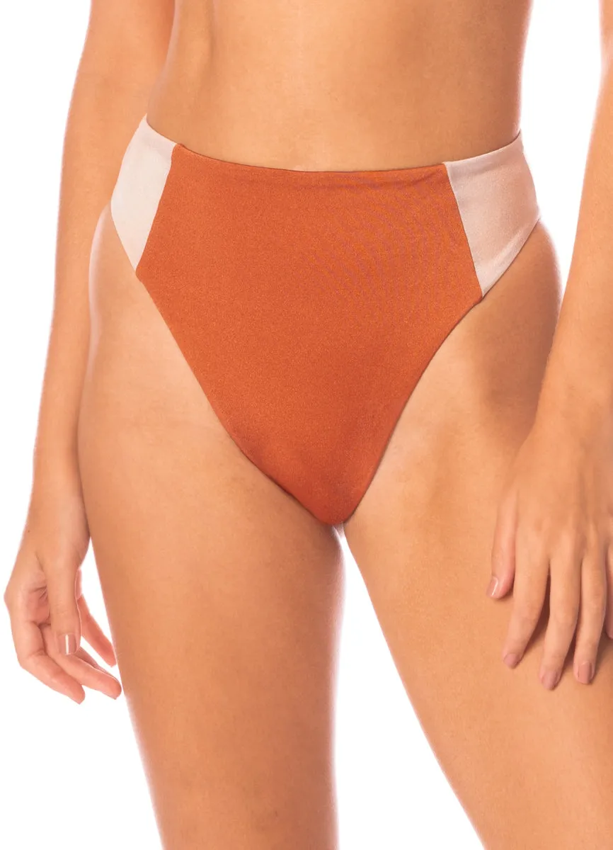 Maaji Chai Latte Chestnuts Suslik High Rise Classic Bikini Bottom sold by Maaji product image thumbnail 3