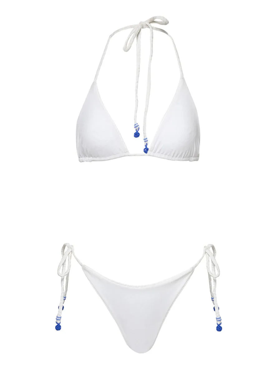 Maaji Zebra Frost Sunning Low Rise Tie Side Bikini Bottom sold by Maaji product image thumbnail 5