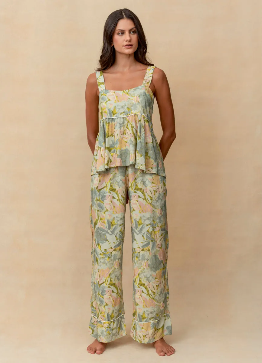 Maaji Water Flowers Owl Sleeveless Pant Set sold by Maaji