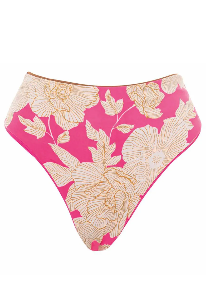 Maaji Radiant Pink Suzy Babe High Rise Bikini Bottom sold by Maaji product image thumbnail 5