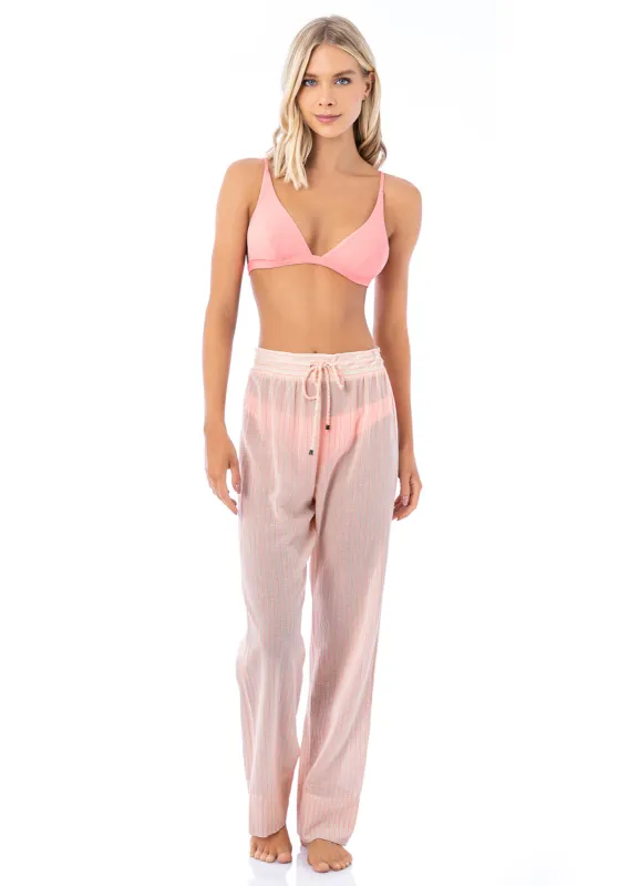 Maaji Coral Pinstripe Julieth Pants sold by Maaji