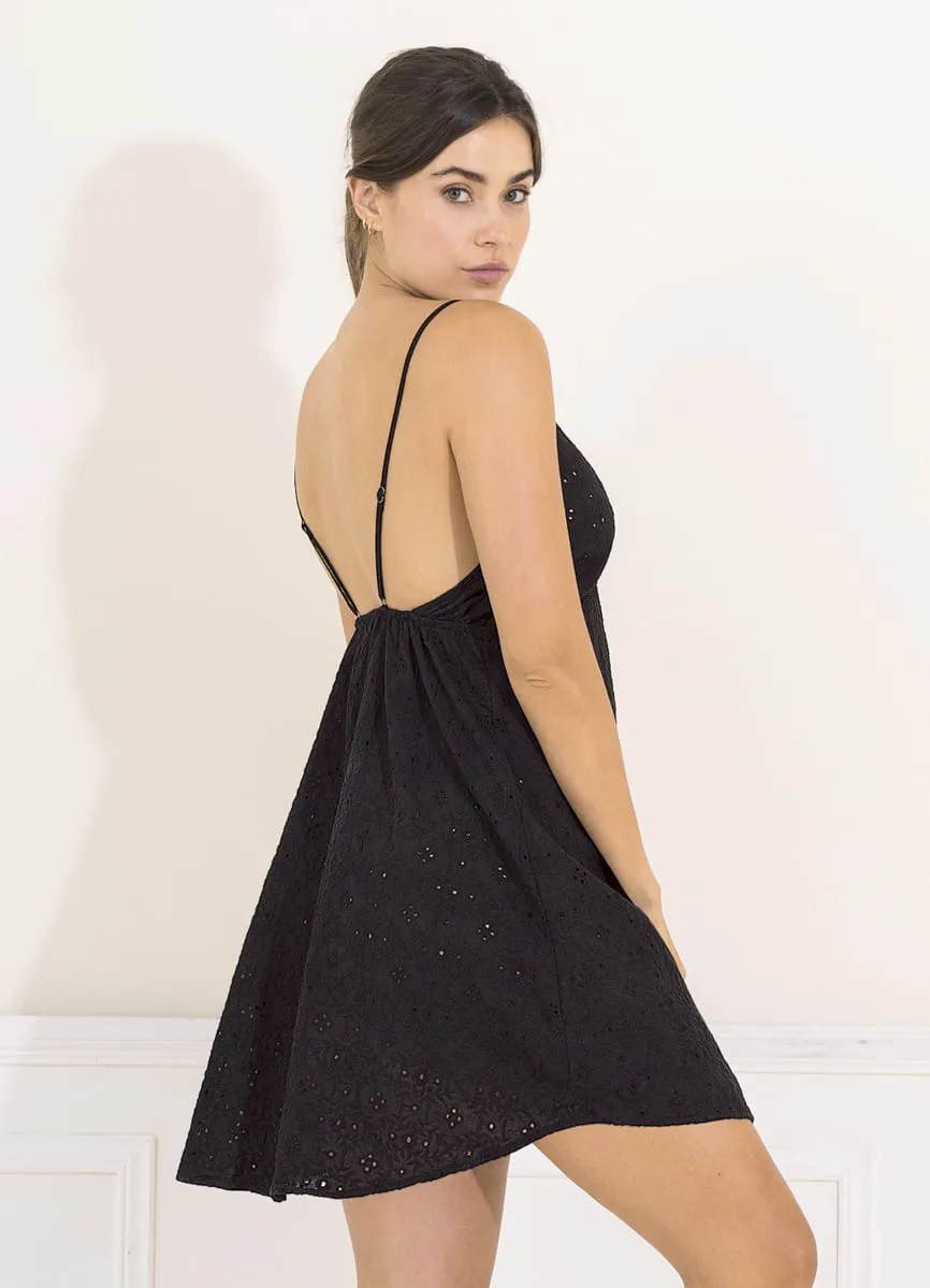 Maaji Black Eyelet Calinda Sleep Short Dress sold by Maaji product image thumbnail 2