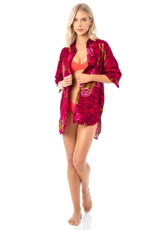 Maaji Wild Jaguar Larissa Long Shirt sold by Maaji