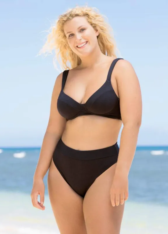 Maaji Black Tulip Bailey Underwire Bikini Top sold by Maaji