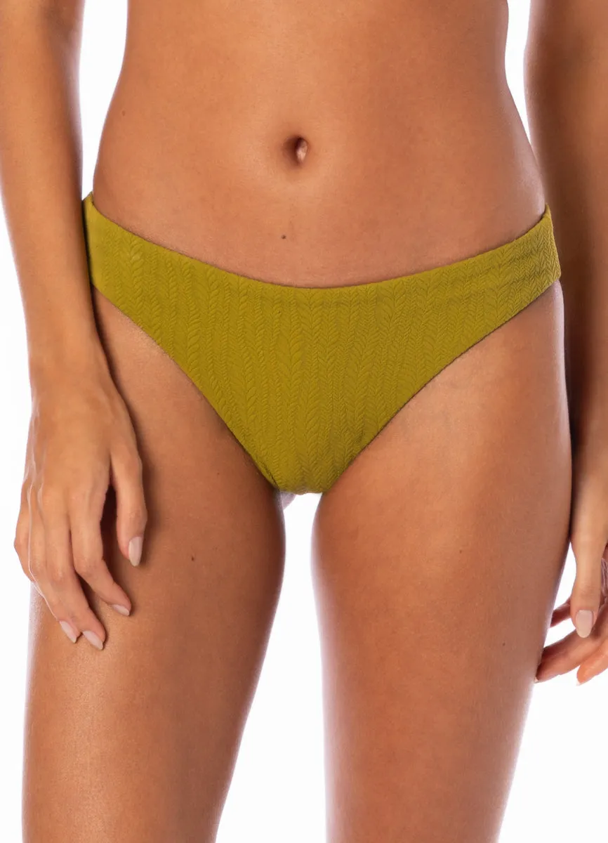 Maaji Engraved Leaves Sublimity Regular Rise Classic Bikini Bottom sold by Maaji product image thumbnail 3