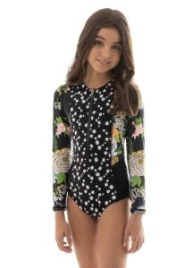 Maaji Black Bouquete Miku Girls One Piece sold by Maaji