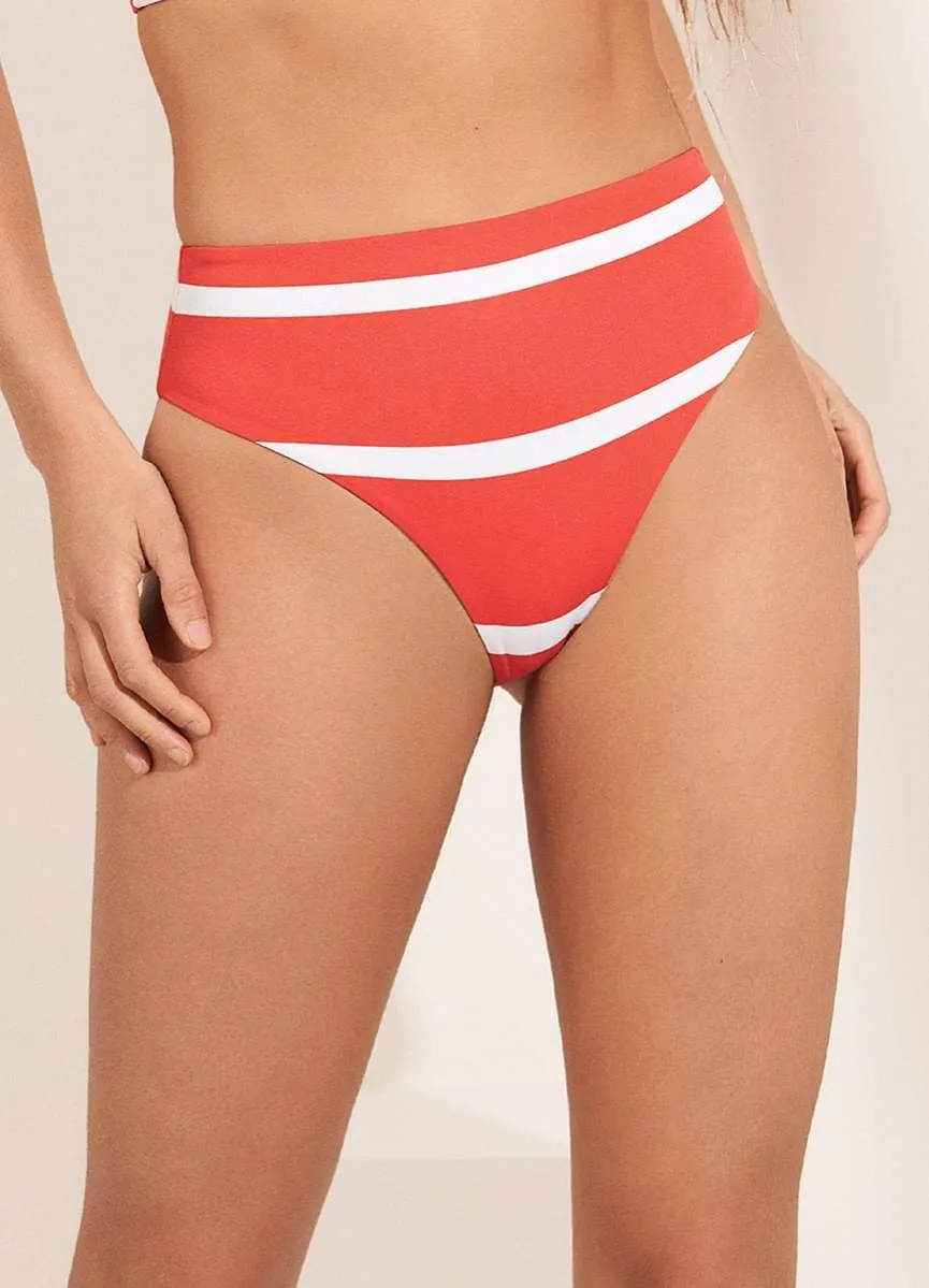 Maaji Sail Stripe Epica High Rise/High Leg Bikini Bottom sold by Maaji product image thumbnail 2