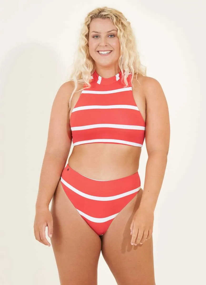 Maaji Sail Stripe Epica High Rise/High Leg Bikini Bottom sold by Maaji product image thumbnail 3