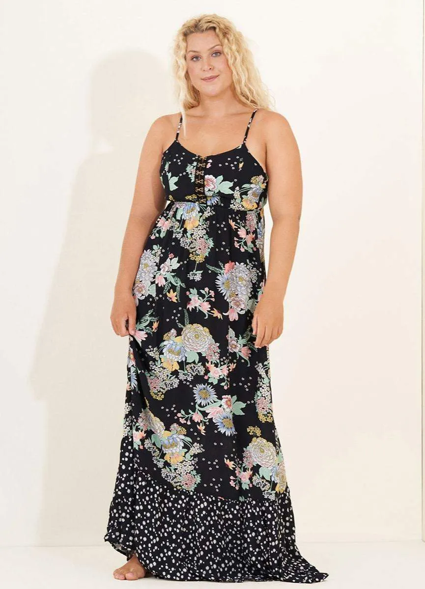 Maaji Black Bouquet Scarlett Long Dress sold by Maaji product image thumbnail 3