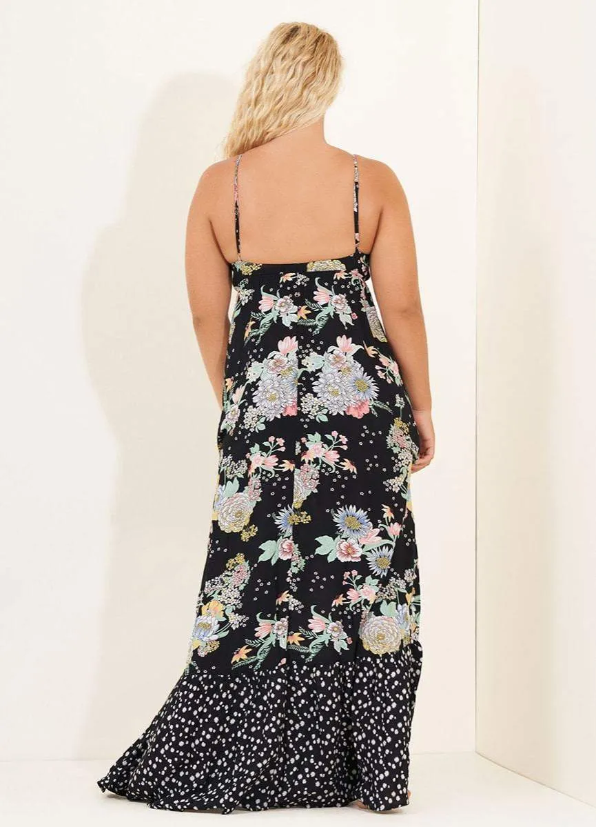 Maaji Black Bouquet Scarlett Long Dress sold by Maaji product image thumbnail 4