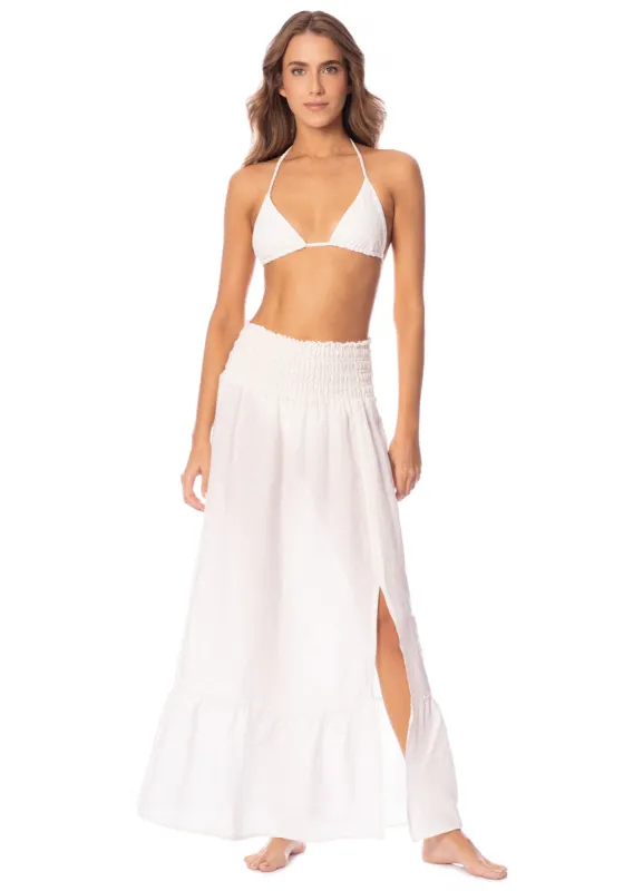 Maaji Antique White Aubrey Long Skirt sold by Maaji