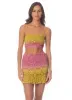 Maaji Rose Garden Crochet Short Skirt sold by Maaji