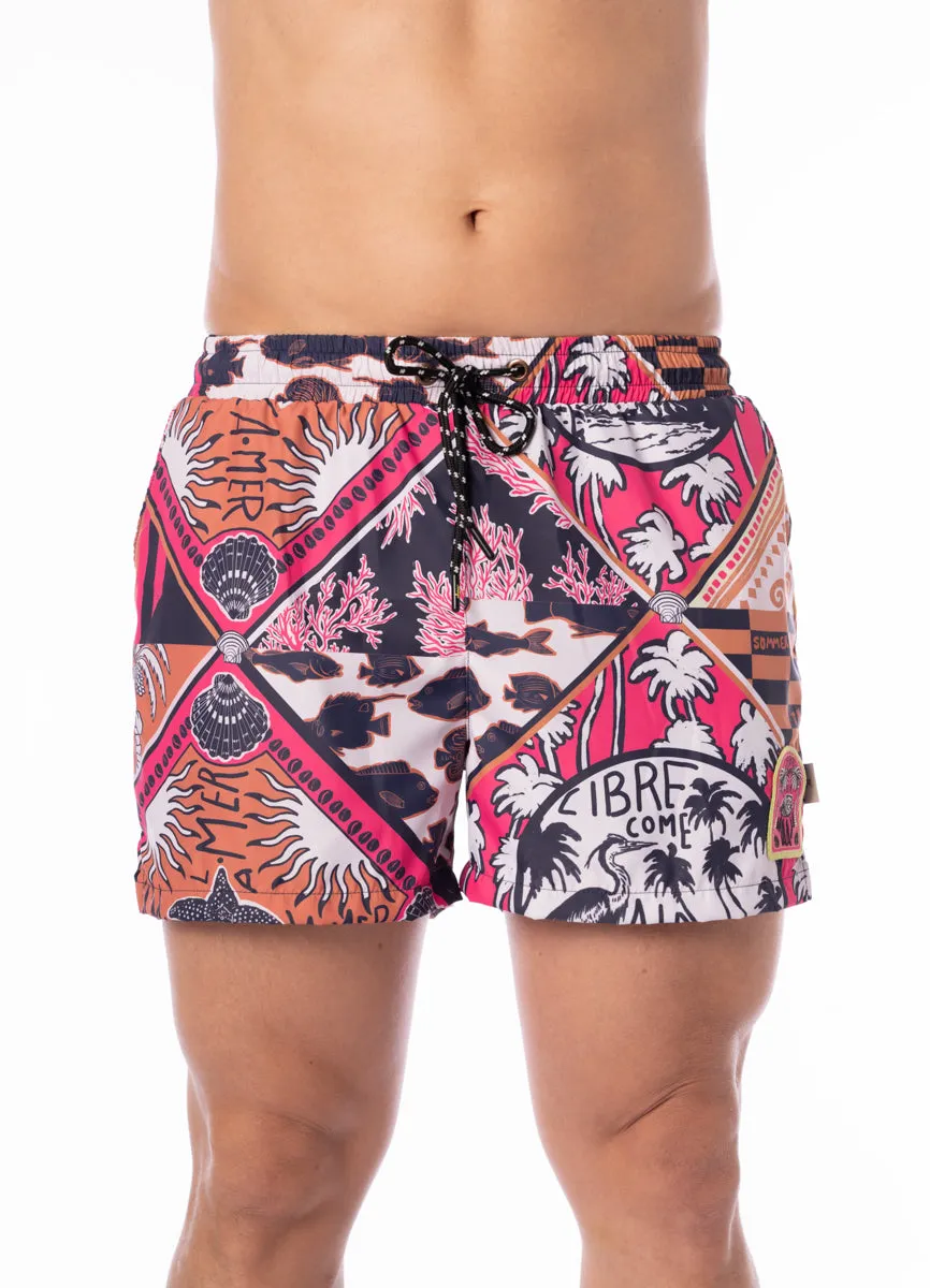 Maaji Ocean Puzzle Sand Unisex Shorts sold by Maaji