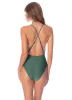 Maaji Eucalyptus Green Safri Plunge One Piece sold by Maaji