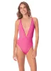 Maaji Radiant Pink Safri Plunge One Piece sold by Maaji