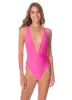 Maaji Radiant Pink Safri Plunge One Piece sold by Maaji