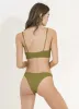 Maaji Olive Green Splendour High Leg Bikini Bottom sold by Maaji