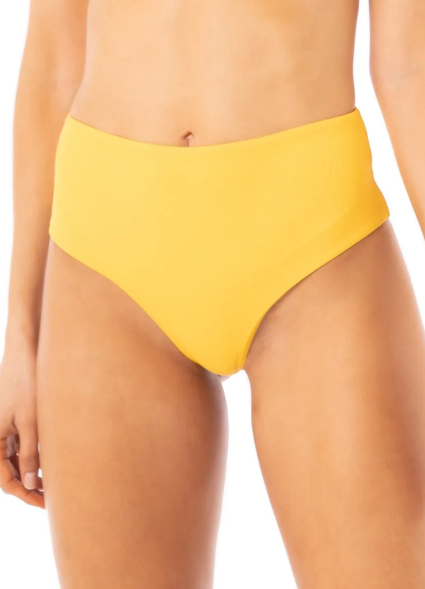 Maaji Amber Yellow Venus Mid Rise Bikini Bottom sold by Maaji product image thumbnail 3
