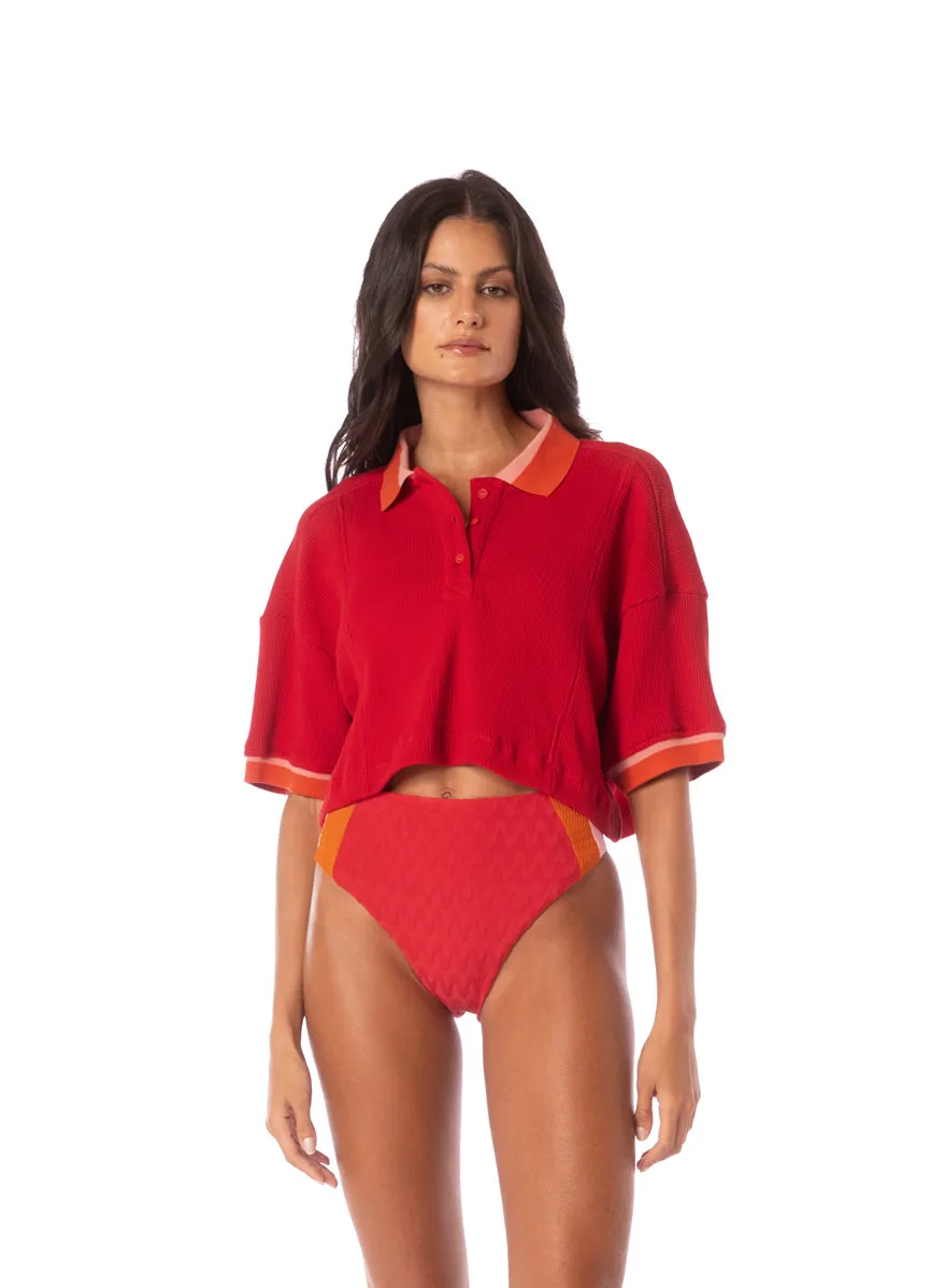 Maaji Apple Red Solene Shirt sold by Maaji product image thumbnail 3