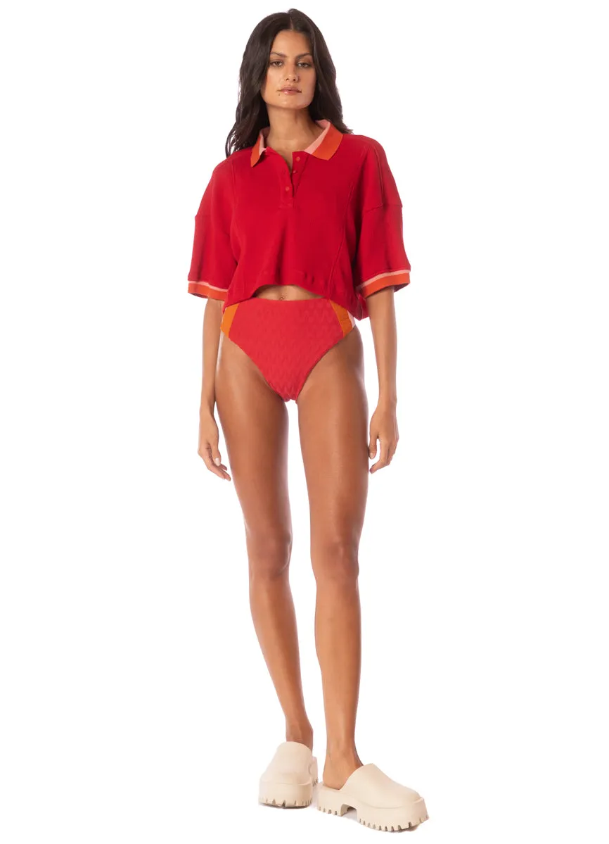 Maaji Apple Red Solene Shirt sold by Maaji
