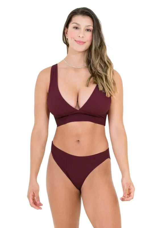 Maaji Pinot Red Patricia D Cup Triangle Bikini Top sold by Maaji