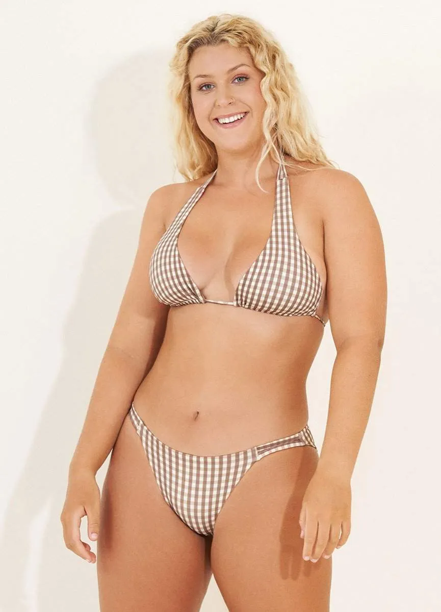 Maaji Vichy Lorraine Sliding Triangle Bikini Top sold by Maaji product image thumbnail 3