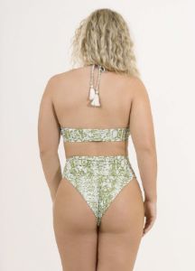Maaji Snake Babylon High Rise/High Leg Bikini Bottom sold by Maaji