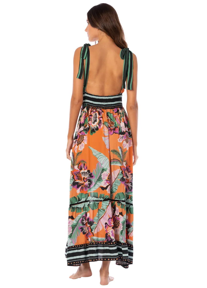 Maaji Apricot Blooms Lylou Long Dress sold by Maaji product image thumbnail 2