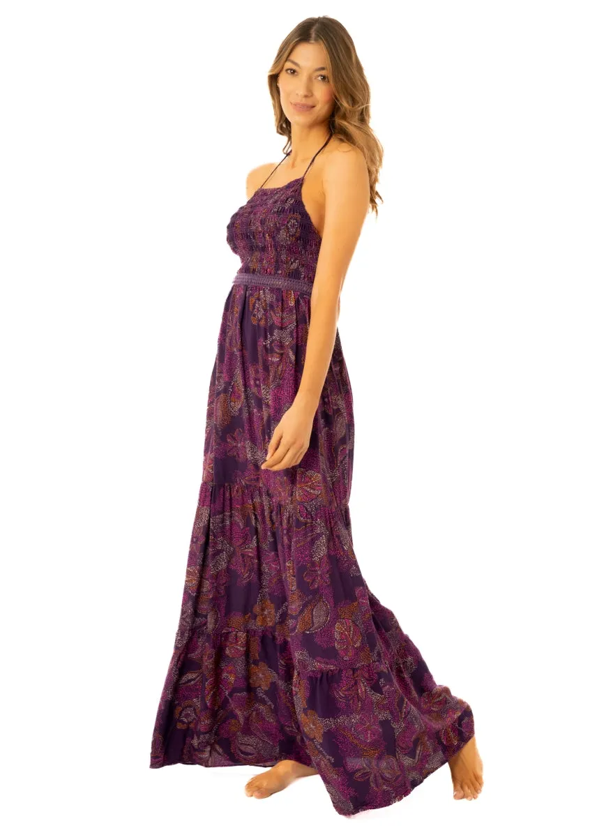 Maaji Batik Floral Lila Long Dress sold by Maaji