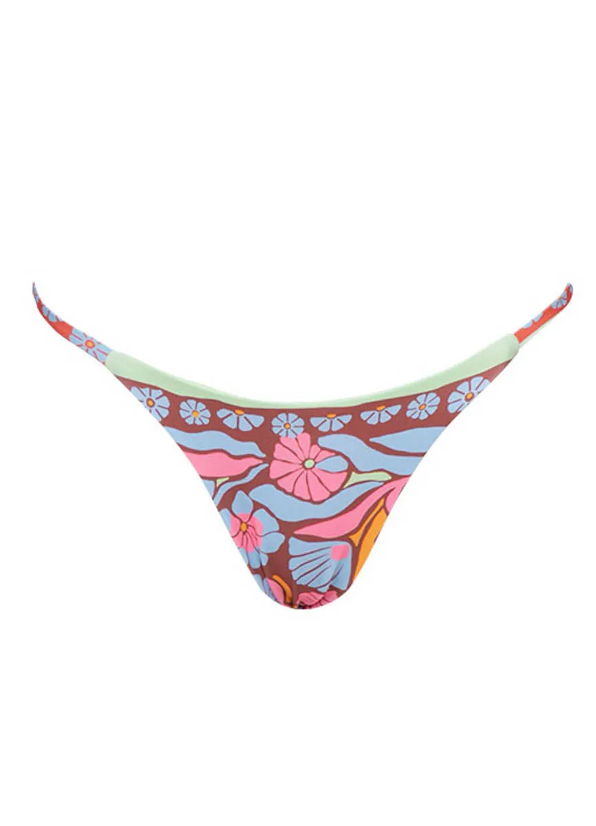 Maaji Pattern Scope Micro Midi Regular Rise Single Strap Bikini Bottom sold by Maaji product image thumbnail 5
