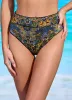 Maaji Midnight Black Suzy Q High Rise/High Leg Bikini Bottom sold by Maaji
