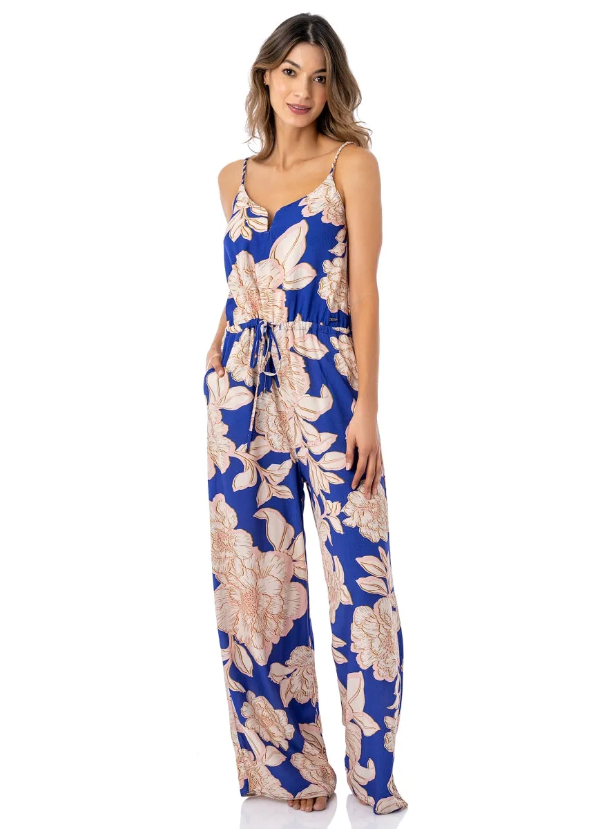 Maaji Blue Bouquet Arielle Beachwear Jumpsuit sold by Maaji