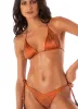 Maaji Satin Umber Sunseeker Regular Rise Tie Side Bikini Bottom sold by Maaji