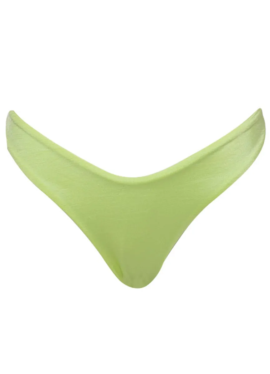 Maaji Lemonade Green Splendour Regular Rise Thin Side Bikini Bottom sold by Maaji product image thumbnail 5