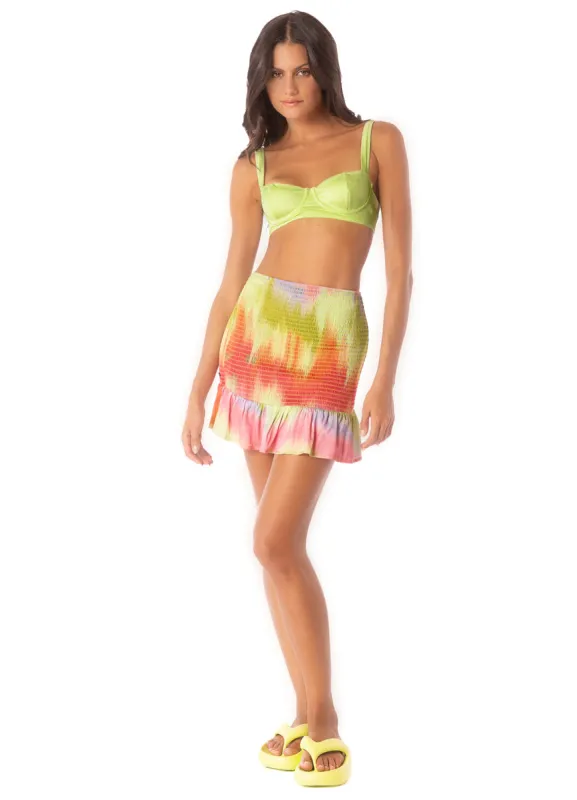 Maaji Lime Ombré Elsa Short Skirt sold by Maaji