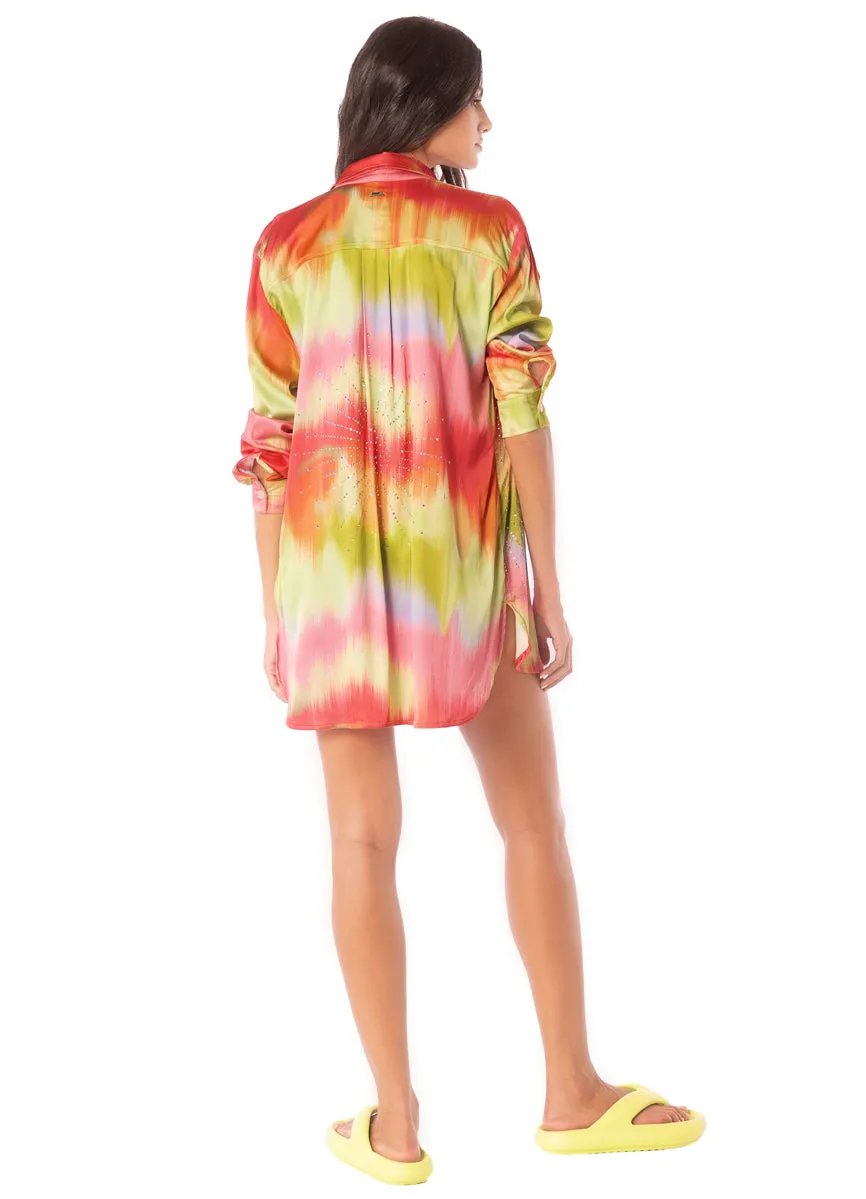 Maaji Lime Ombré Shibori Long Shirt sold by Maaji product image thumbnail 2