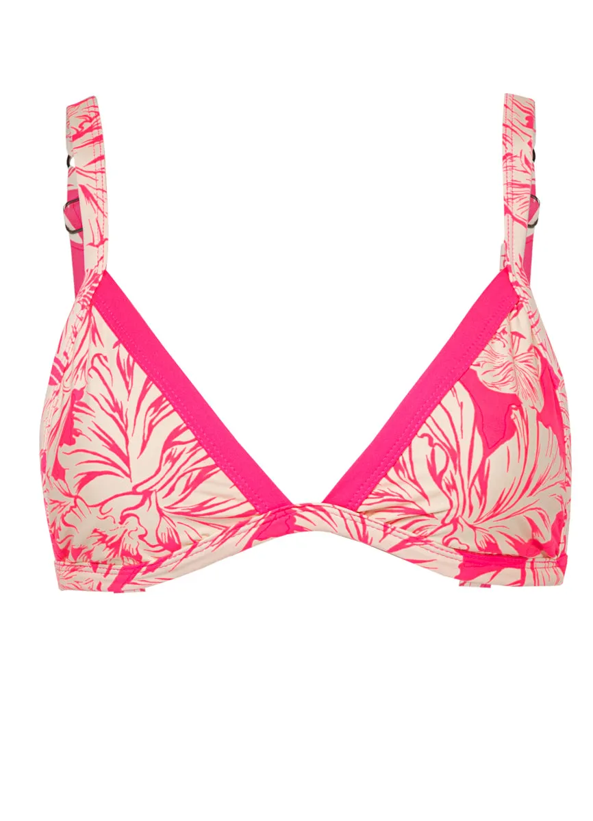 Maaji Pink Blossom Rewind Fixed Triangle Bikini Top sold by Maaji product image thumbnail 5