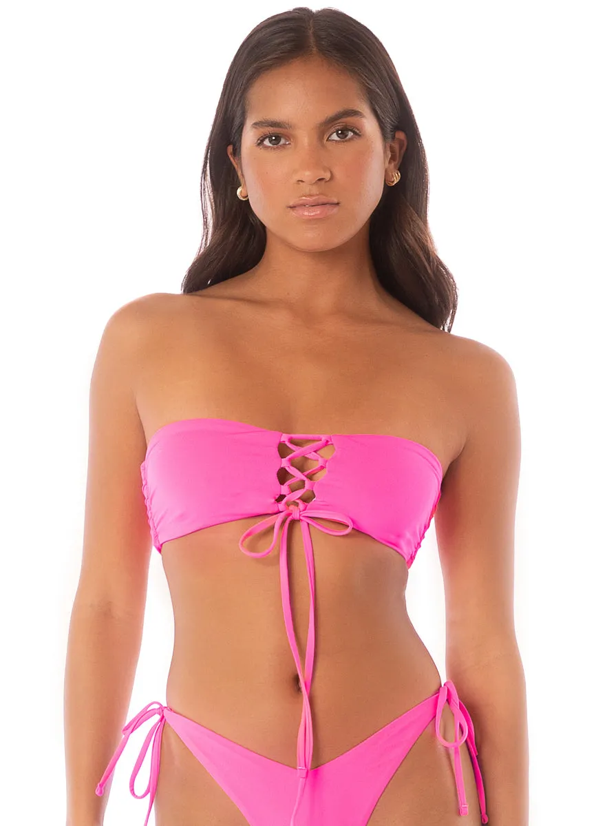 Maaji Fucshia Brilliant Strapless Bandeau Bikini Top sold by Maaji product image thumbnail 5