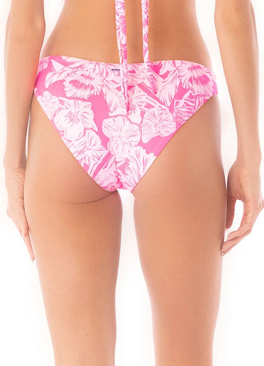 Maaji Pink Blossom Flirt Low Rise Thin Side Bikini Bottom sold by Maaji product image thumbnail 4