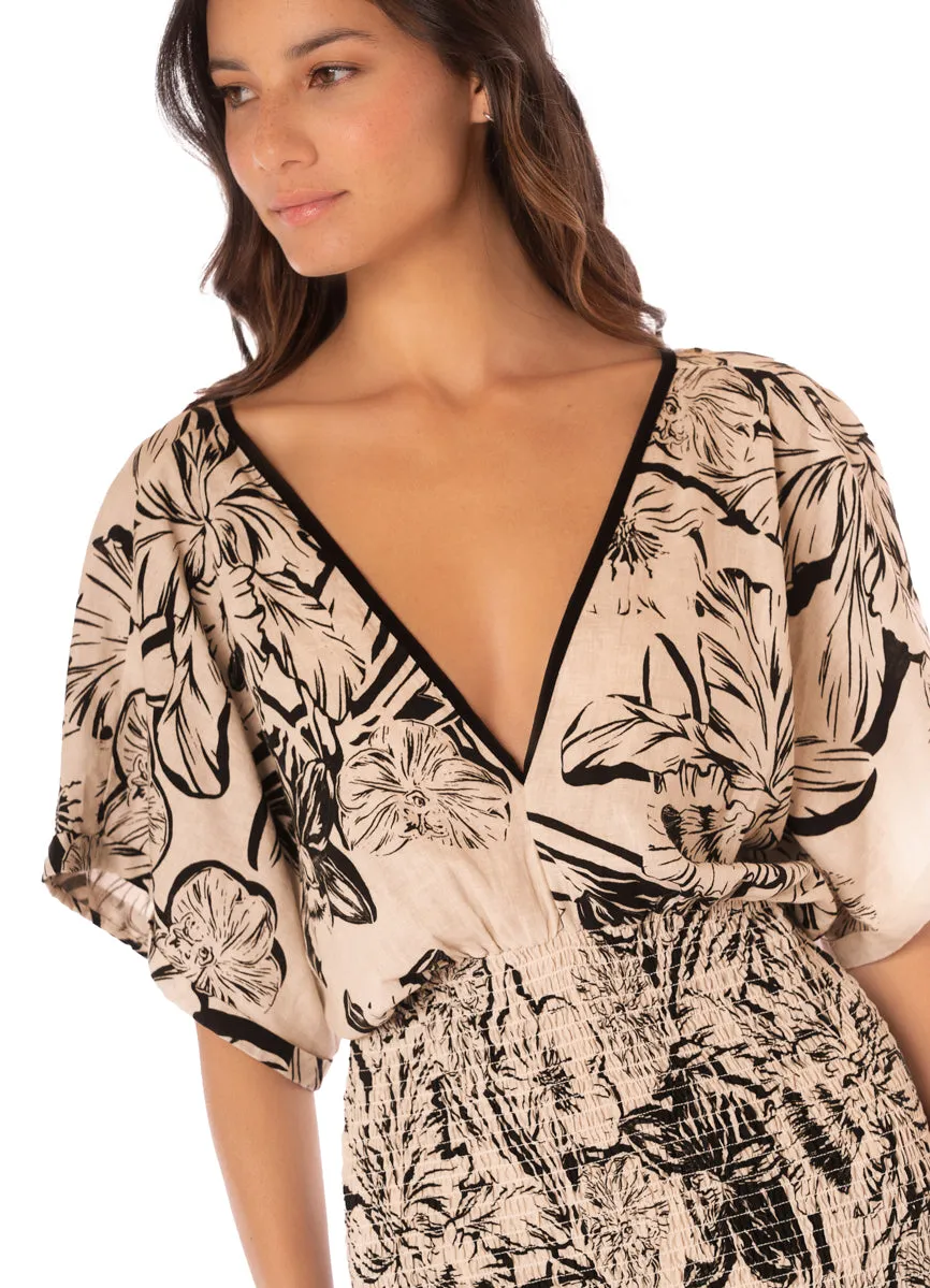 Maaji Sepia Fiori Fresia Short Dress sold by Maaji product image thumbnail 5