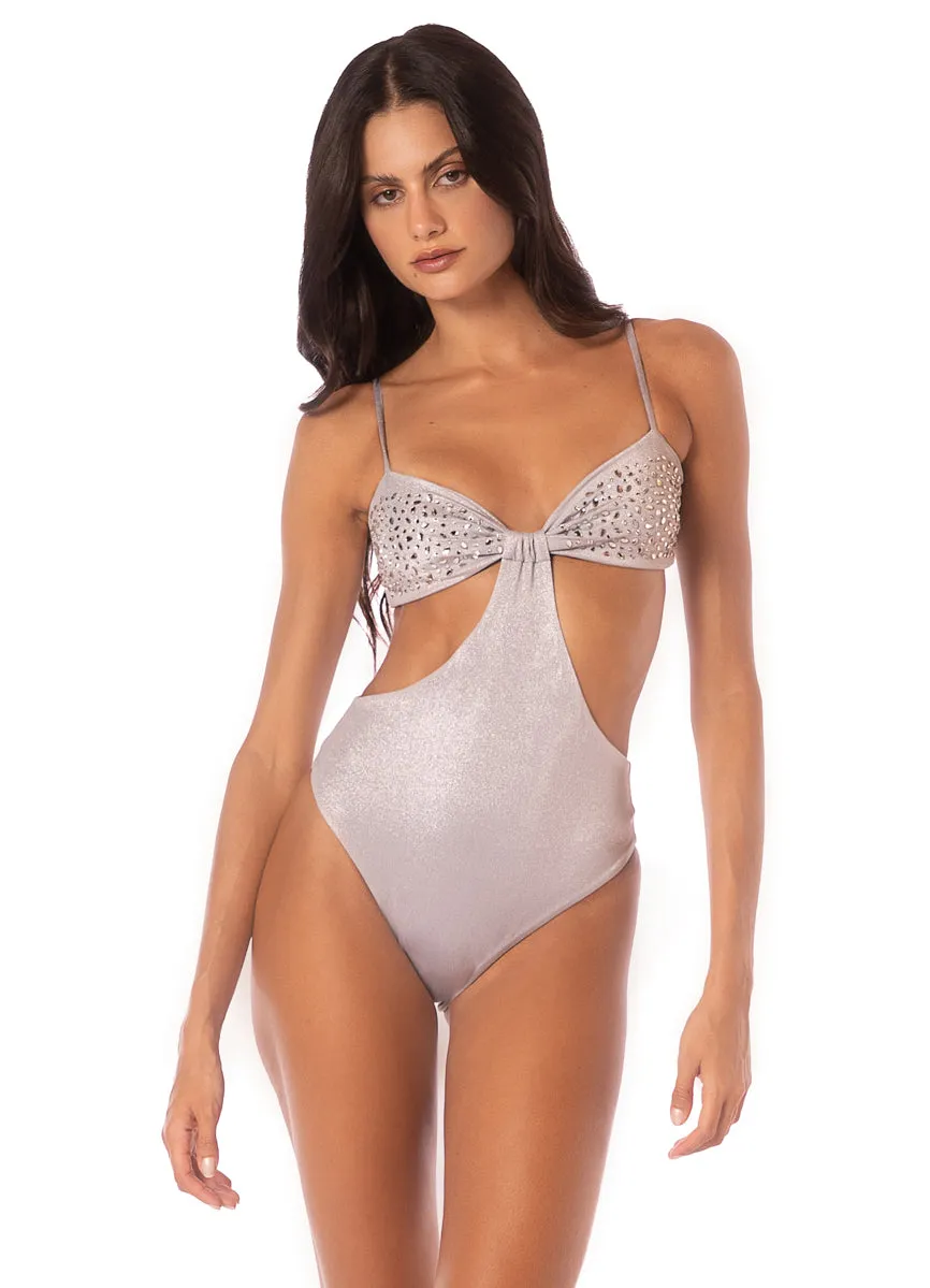 Maaji Smokey Silver Anya Trikini One Piece sold by Maaji