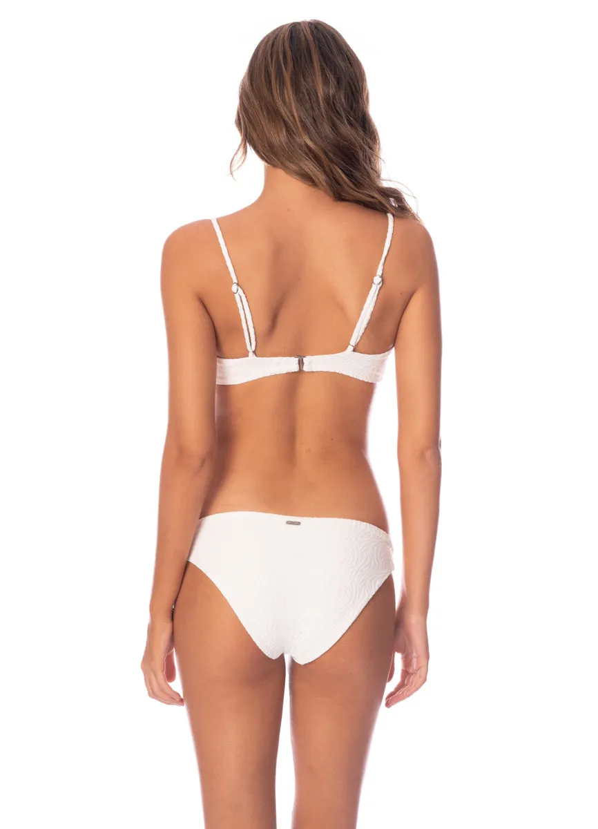 Maaji Zebra Frost Flirt Low Rise Thin Side Bikini Bottom sold by Maaji